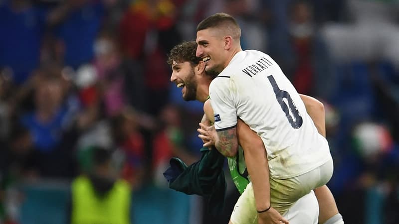 Euro 2021: Mancini et Verratti louent le jeu et la solidarité de l’Italie, "un groupe extraordinaire"