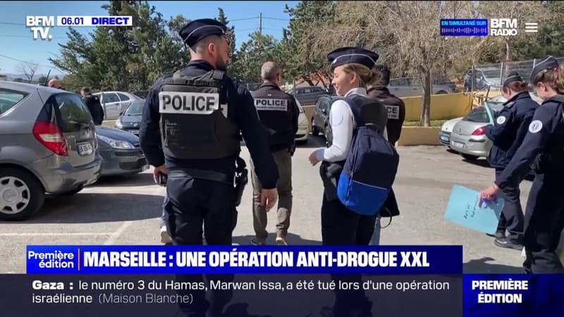 Marseille: une importante opération de lutte contre le trafic de drogue menée à la Castellane