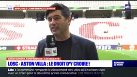 Losc-Aston Villa: Paulo Fonseca attend "une magnifique ambiance"