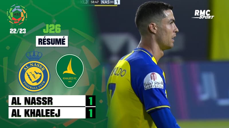 Al Nassr 1-1 Al Khaleej : Ronaldo muet et frustré malgré de belles occasions