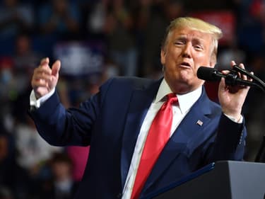 Donald Trump en meeting à Tulsa, en Oklahoma, le 20 juin 2020