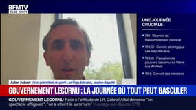 "Le nom de Bruno Le Maire n'a pas été évoqué" lors de la réunion entre Bruno Retailleau et Sébastien Lecornu, explique Julien Aubert 