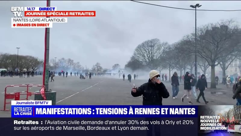 Nantes: quelques incidents en marge de la manifestation 