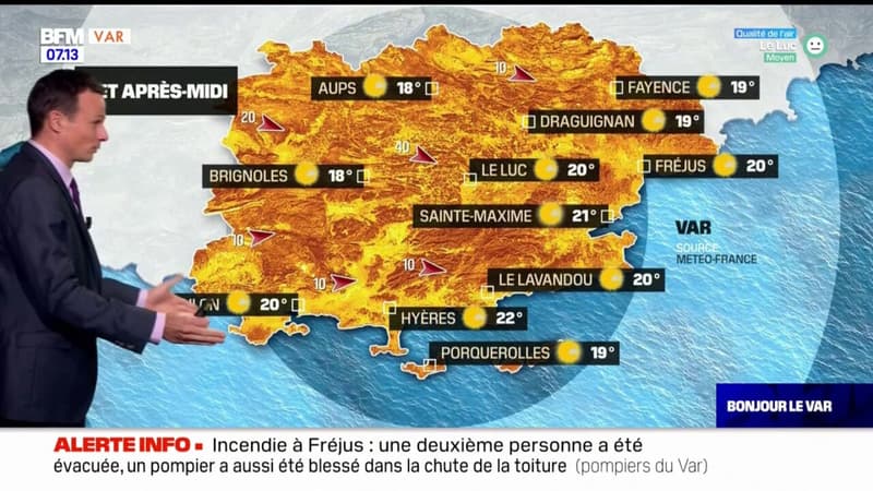 Météo Var: du soleil et des températures très élevées ce vendredi, 22°C à Hyères
