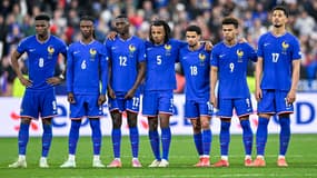 Les joueurs de l'équipe de France contre la Croatie, le 23 mars 2025