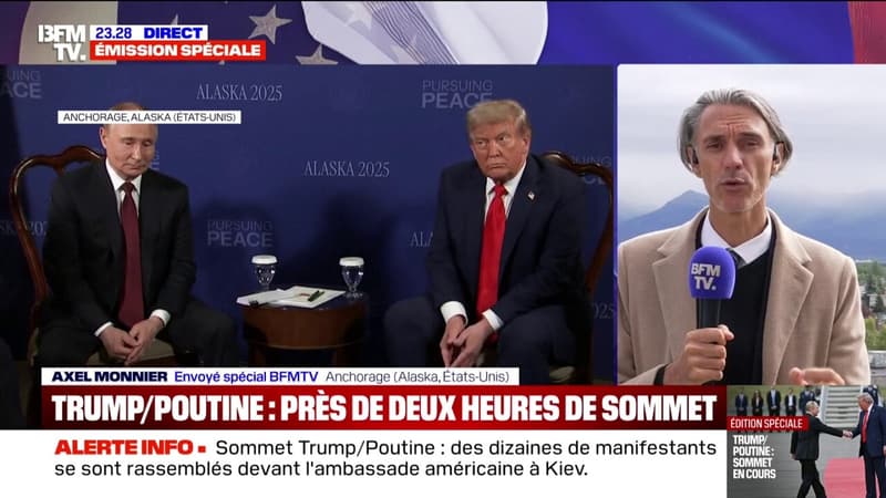 Rencontre entre Donald Trump et Vladimir Poutine: deux heures après l'ouverture du sommet, la première phase des négociations se poursuit