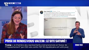 Vaccin: le site de prise de rendez-vous saturé