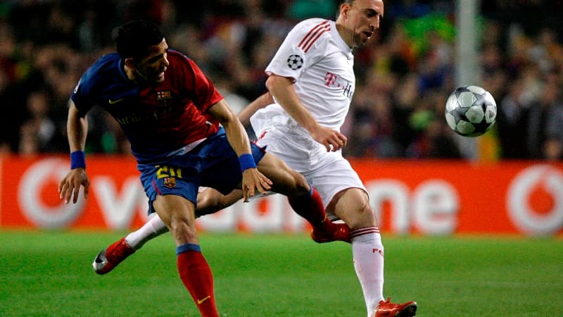Daniel Alves et Franck Ribéry