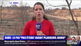 Aude: l'incendie ne sera "pas éteint avant plusieurs jours", touché par des reprises du fait des températures élevées