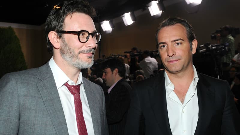 Michel Hazanavicius et Jean Dujardin en 2012