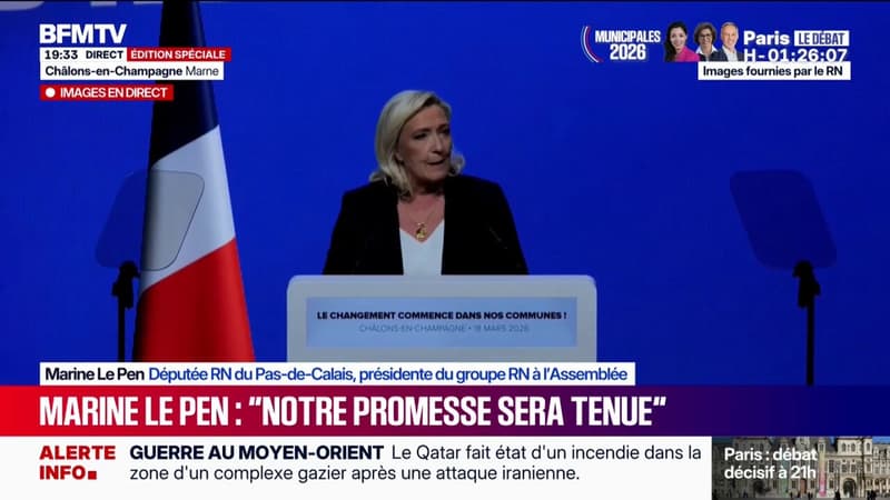 “Si être populiste, c'est être au service des Français, alors nous sommes tous fiers d'être populistes”, déclare Marine Le Pen