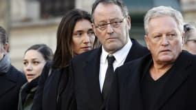 Jean Reno, devant l'église de la Madeleine ce samedi 9 décembre