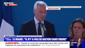 Dégradations et pillages: Bruno Le Maire adresse "tout son soutien" aux entrepreneurs, salariés et commerçants touchés