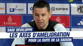 OL : Pierre Sage développe les axes d'amélioration pour la suite de la saison