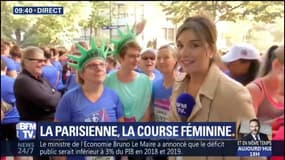 Les joggeuses s’apprêtent à prendre le départ de “la Parisienne”