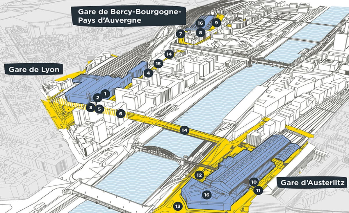 IDF Mobilités lance une consultation sur les liaisons entre les gares de Bercy, Lyon et Austerlitz