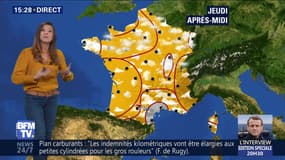 La météo pour ce jeudi 15 novembre 2018