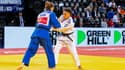 Amandine Buchard aux championnats d'Europe de judo à Montpellier, 3 novembre 2023