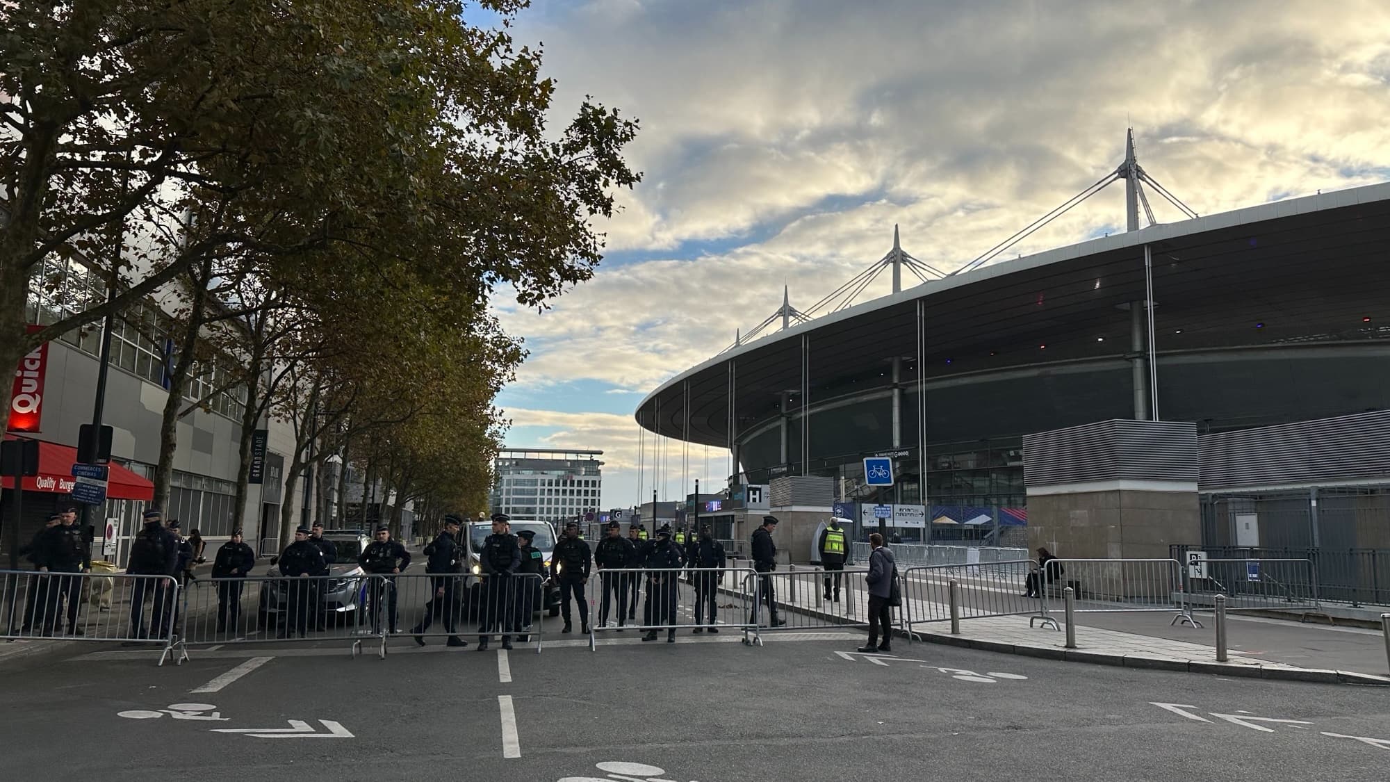 Les abords du Stade de France avant France-Israël, le 14 novembre 2024