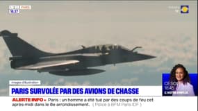 Paris survolée par des avions de chasse