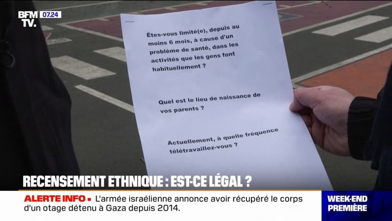 Recensement ethnique: est-ce légal ?