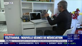 Télétravail: dernière séance de négociation entre les syndicats et le patronat