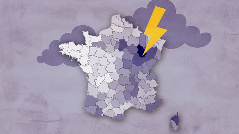 410.000 impacts de foudre ont été recensés en France en 2024, selon les données de Météorage.