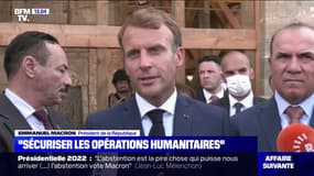 Afghanistan: Emmanuel Macron souhaite "tout faire pour assurer la sécurité des opérations humanitaires"