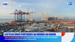 Le Havre: les plus gros portiques du monde ont débarqué au port pour tripler le trafic de conteneurs