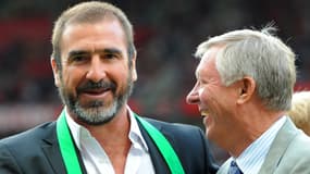 Eric Cantona et Alex Ferguson