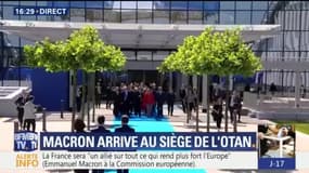 Bruxelles: Macron accueilli par tous les chefs d'Etat de l'Otan 