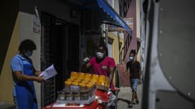 Dans le quartier Quinta do Mocho, en banlieue de Lisbonne, le 30 juin 2020 