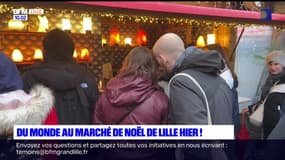 Lille: de nombreux visiteurs samedi au marché de Noël