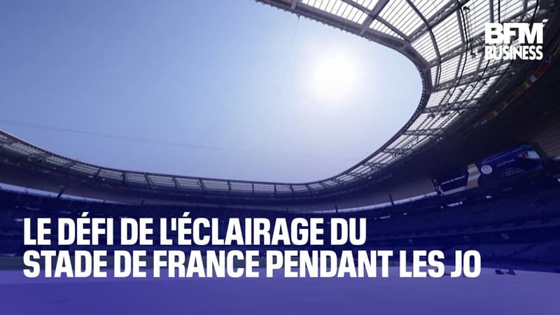Regarder la vidéo  Le défi de l'éclairage du Stade de France pendant les JO 