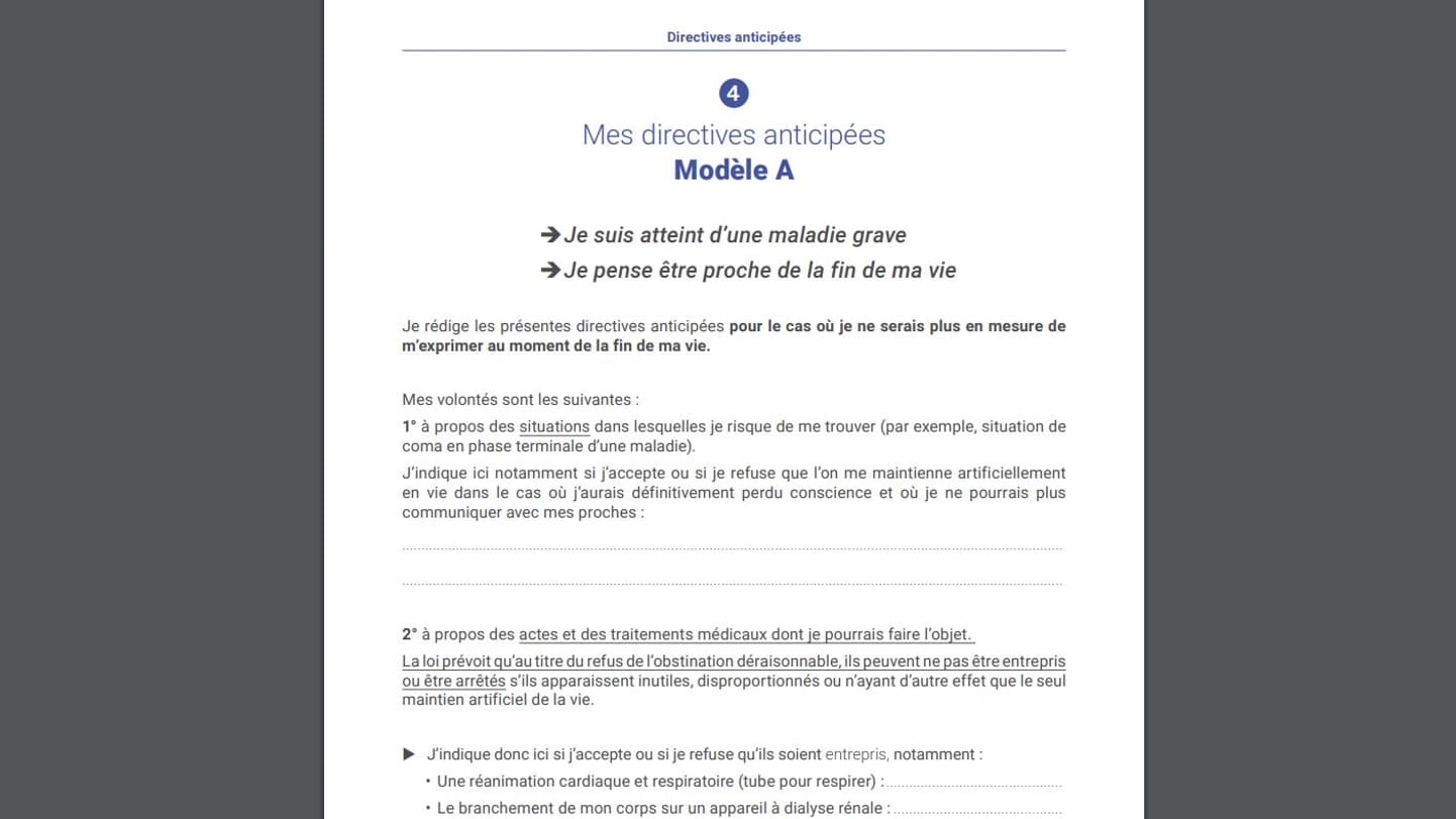 Ce modèle s'applique à un patient déjà atteint. 