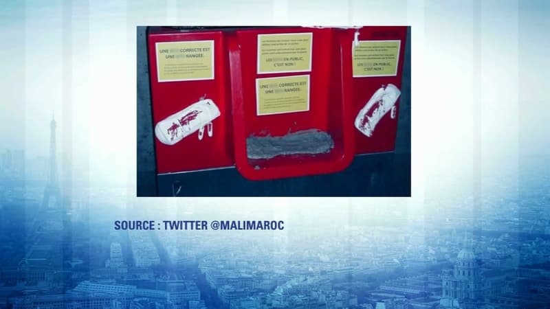 L'Uritrottoir de l'île Saint-Louis a notamment été bouché avec du ciment.