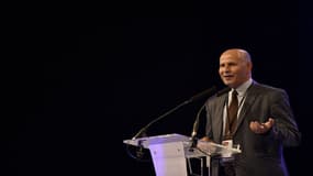 Amar Lasfar, le Président de l'UOIF, lors de la 33ème rencontre des musulmans de France, le 13 mai 2016 au Bourget.