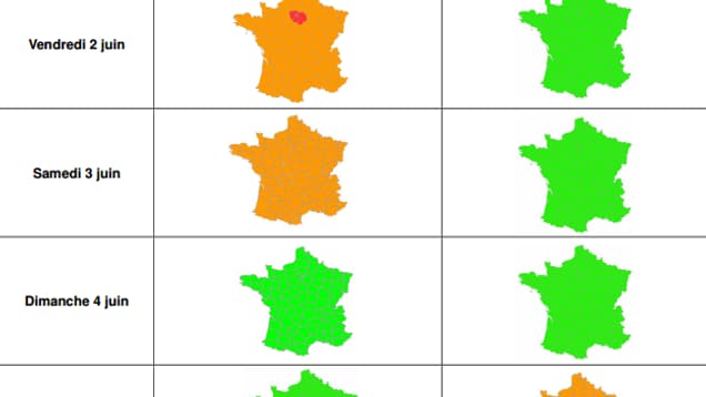 Prévision de circulation pour le week-end du 2 au 5 juin 2017. Prévision de circulation pour le week-end du 2 au 5 juin 2017.