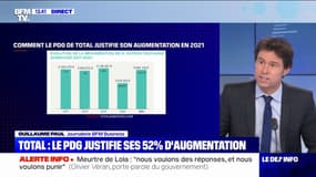 Patrick Pouyanné, le PDG de TotalEnergies, justifie son augmentation de salaire de 52%