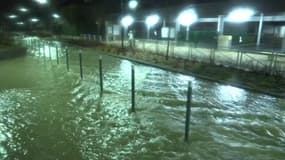 Dans la commune de Doubs, l'eau est grimpée jusqu'à 40 cm