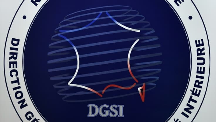Le logo de la DGSI en novembre 2018 à Levallois-Perret