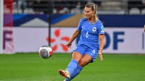 Amandine Henry lors de France-Norvège (0-0, Ligue des nations), le 31 octobre 2023