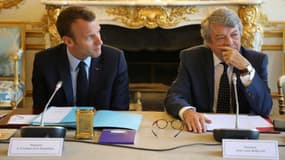 Emmanuel Macron et Jean-Louis Borloo le 22 mai 2018.