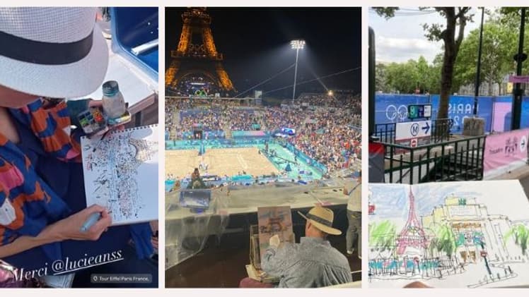 Dans les arènes ou dans la rue... Les artistes sont nombreux à Paris pour les Jeux Olympiques cet été.
