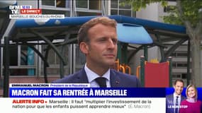 Emmanuel Macron à Marseille: "Collectivement, on n'a pas été à la hauteur"