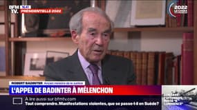 "Pour battre madame Le Pen, il faut voter Macron": Robert Badinter aurait aimé que Jean-Luc Mélenchon prenne une position "plus claire"