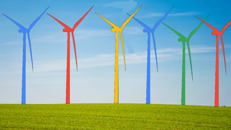Commandé par Google, le parc éolien composé de 22 turbines Vestas représente un investissement compris entre 80 et 150 millions d'euros.