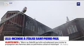 Lille: incendie à l'église Saint-Pierre-Saint-Paul ce lundi soir