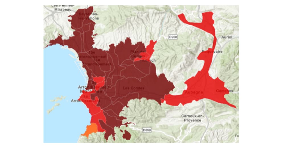 La circulation du Covid-19 dans les eaux usées de Marseille au 17 janvier 2022 La circulation du Covid-19 dans les eaux usées de Marseille au 17 janvier 2022