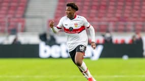 Alexis Tibidi avec Stuttgart le 15 janvier 2022